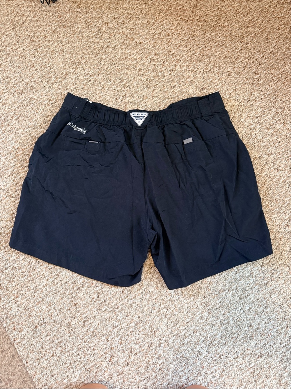 Men's Black PFG Shorts with Utility Pockets - Picture 2 of 4